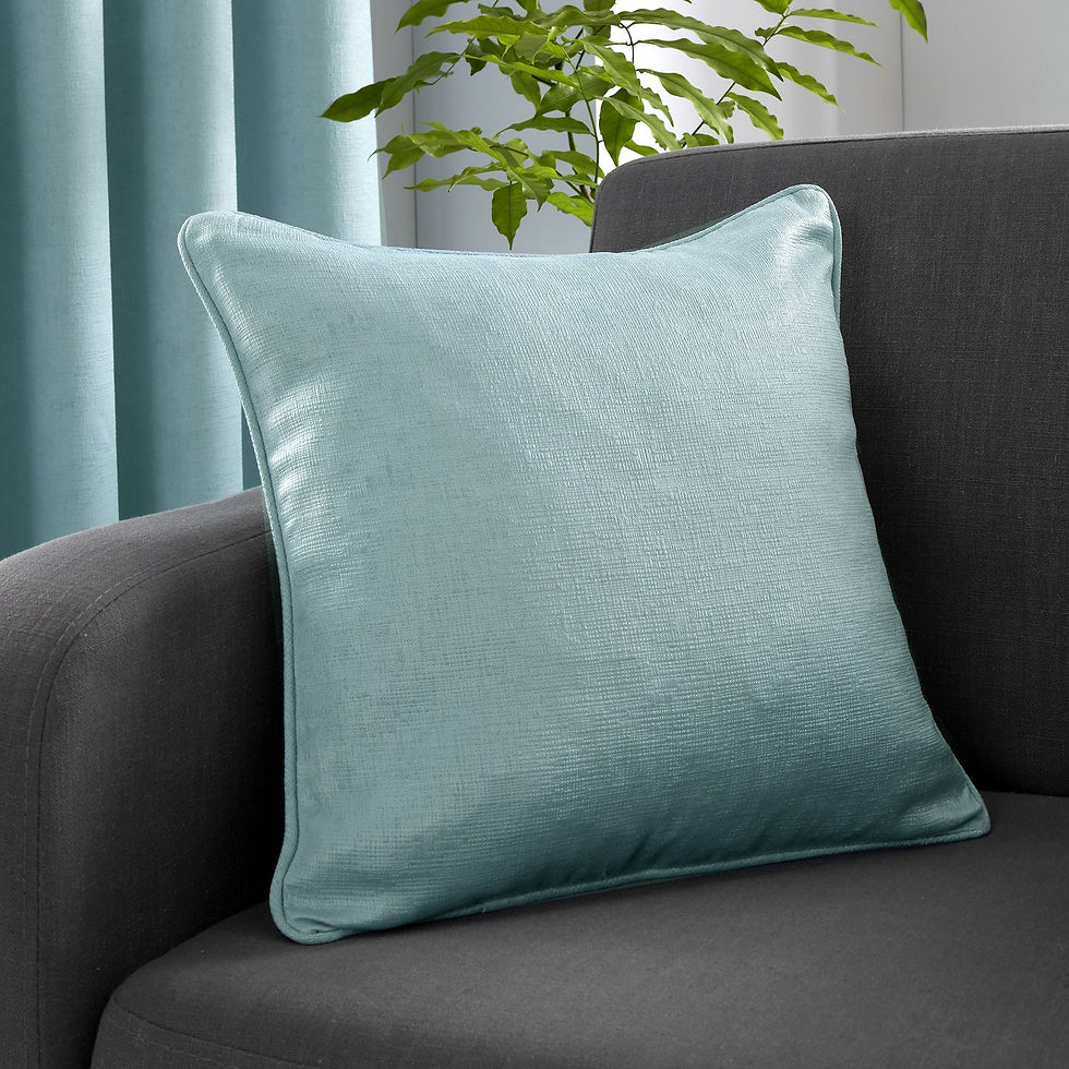 Fusion - Strata - Filled Cushion - Duck Egg - 43x43cm