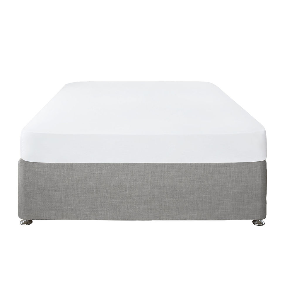 Serene - Plain Dye - Fitted Bed Sheet - White - King