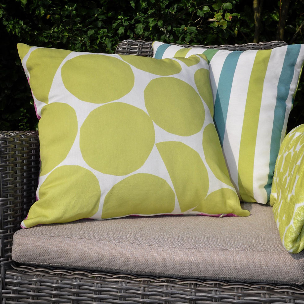 Fusion - Ingo Outdoor - Cushion Cover - Pink/Green - 43x43cm