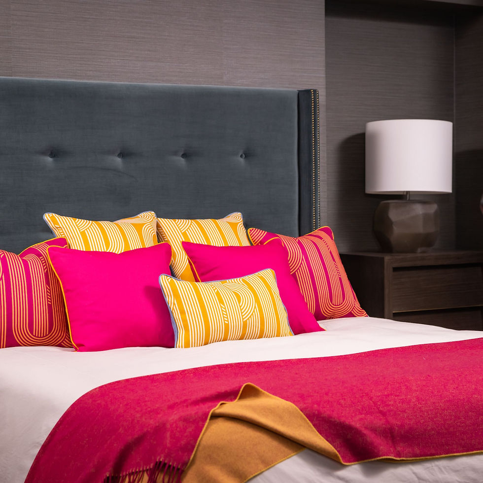 Ulster Weavers - Home Comforts - Throw - Ochre Yellow/Cerise Pink - 145x175cm