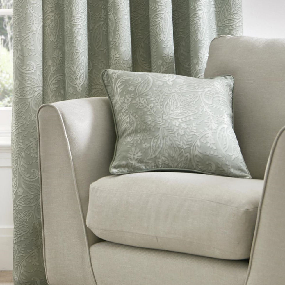 Dreams & Drapes - Aveline - Cushion Cover - Green - 43x43cm