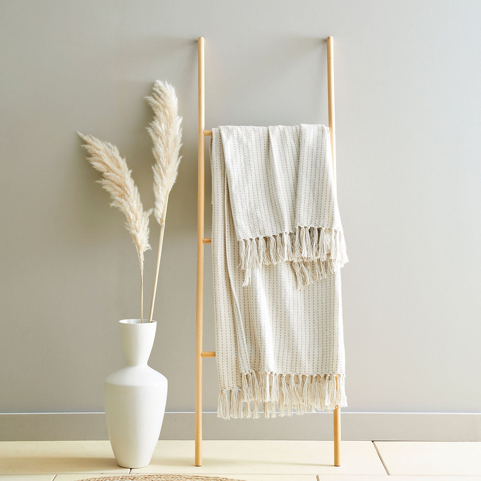 Drift - Quinn - Throw - Cream - 200cmx200cm