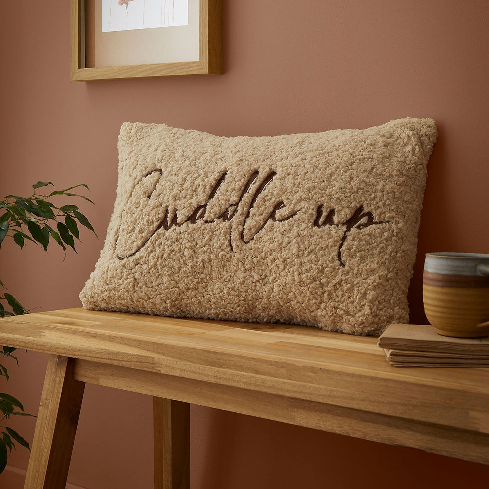 Fusion - Cuddle up Cushion - Filled Cushion LR - Natural - 30x50cm