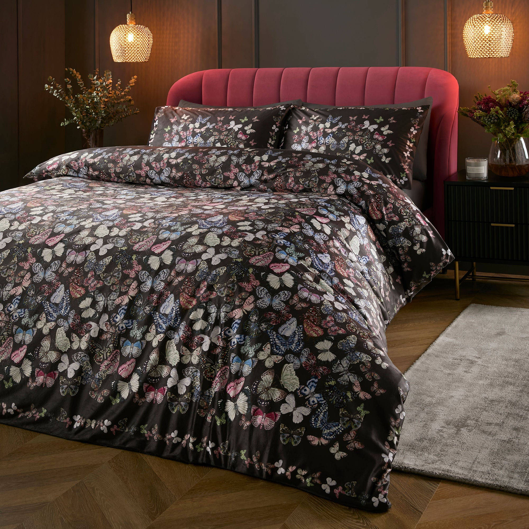 Soiree - Papillon - Duvet Cover Set - Charcoal