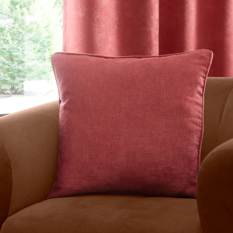 Fusion - Strata - Filled Cushion - Terracotta - 43x43cm