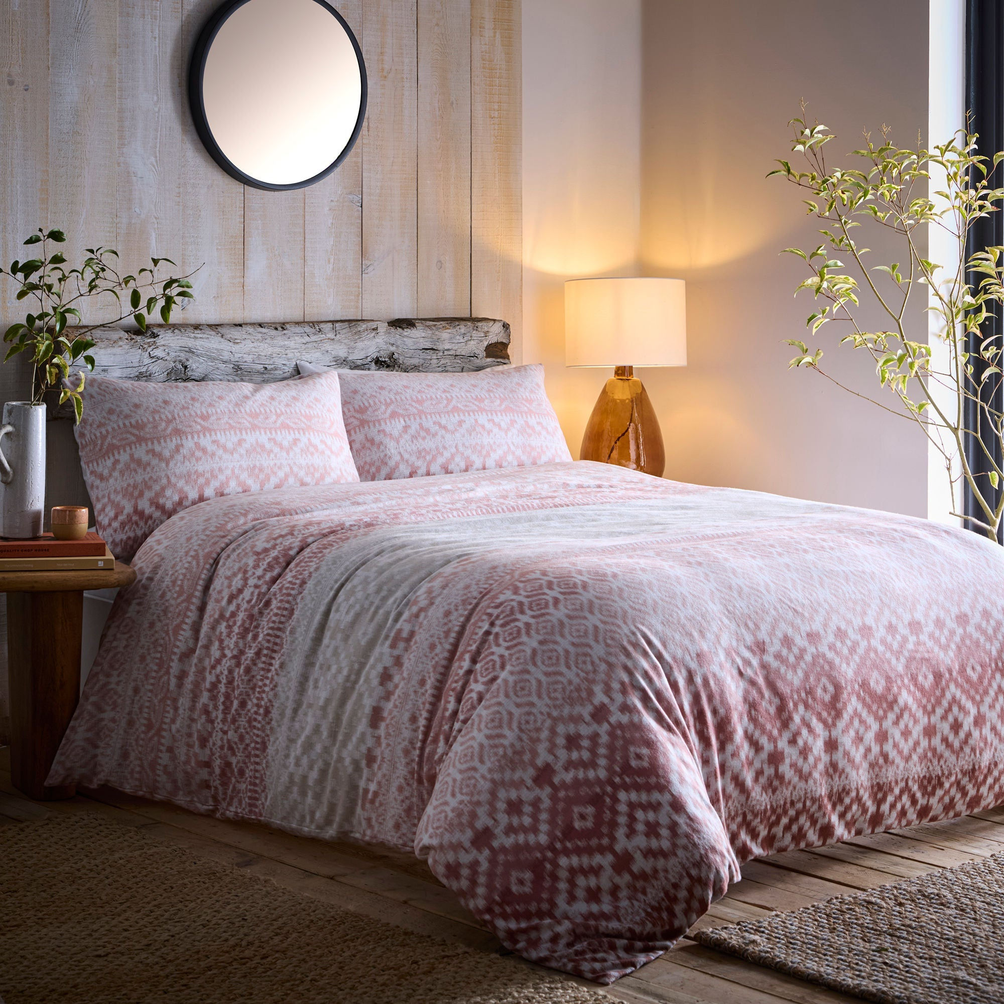 Appletree - Bergen - Duvet Cover Set - Terracotta - King