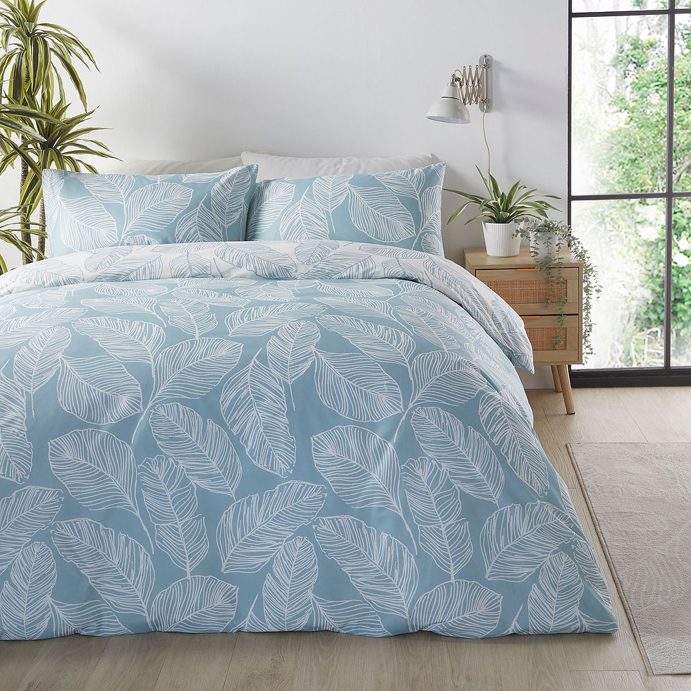 Fusion - Matteo - Duvet Cover Set - Duck Egg - Single