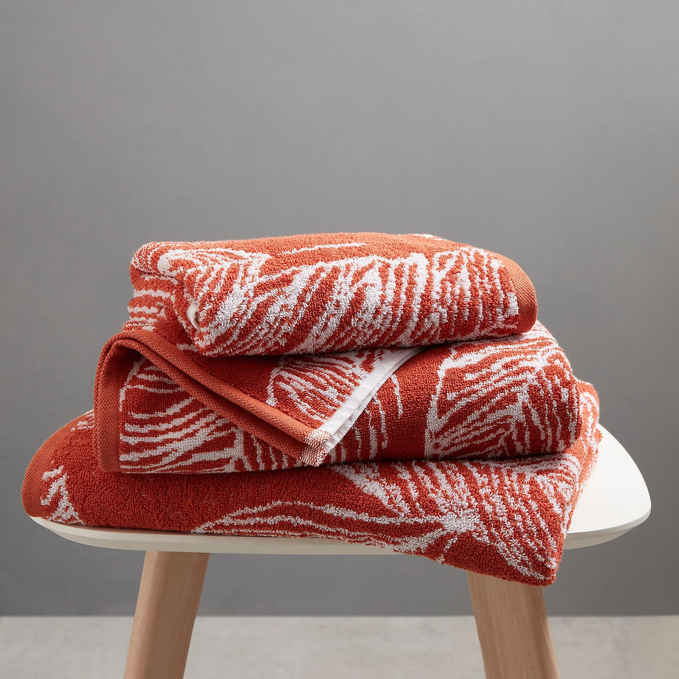 Fusion - Matteo - Bath Sheets - Terracotta - 90x150 cm
