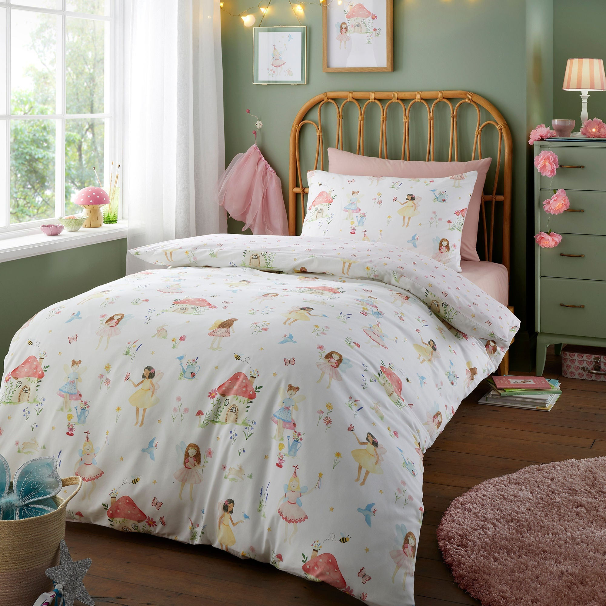 Bedlam - Summer Fairies - Duvet Cover Set - Pink
