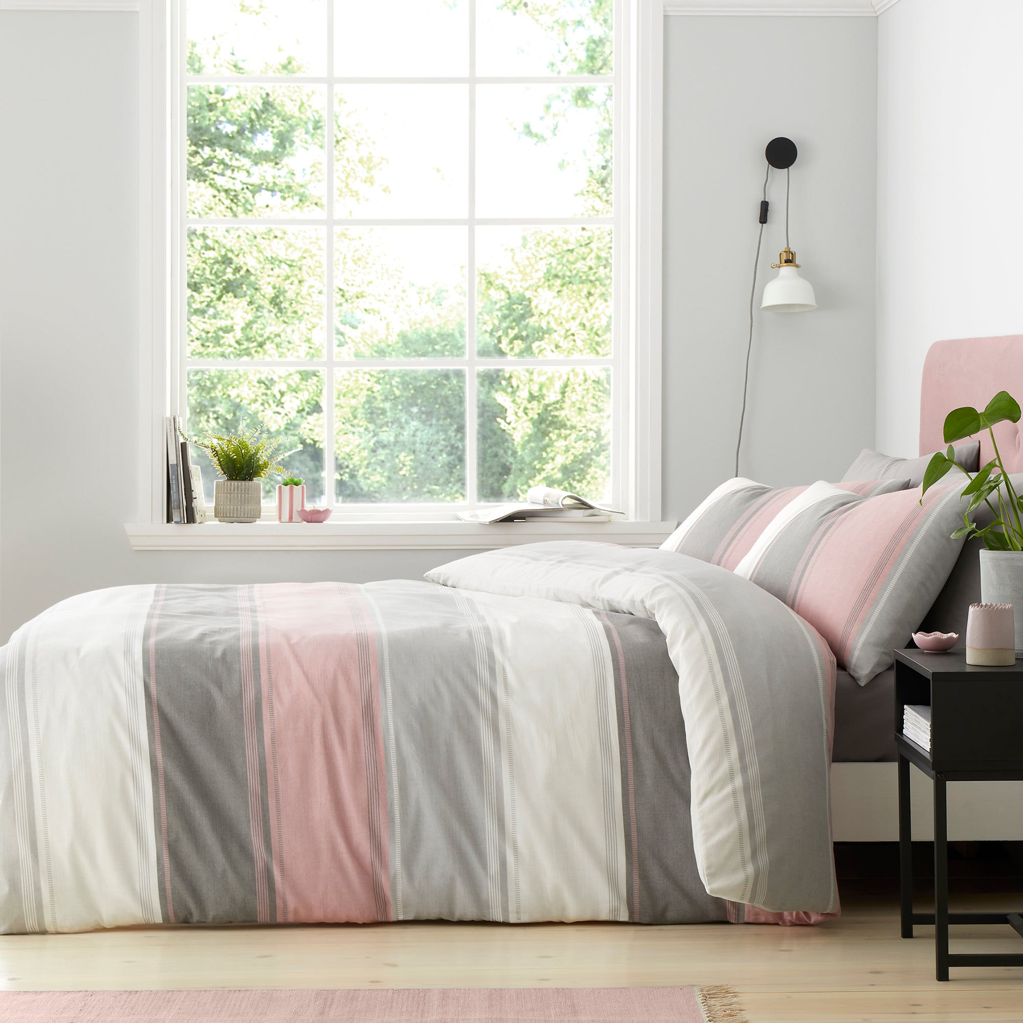 Fusion - Betley - Duvet Cover Set - Blush - King
