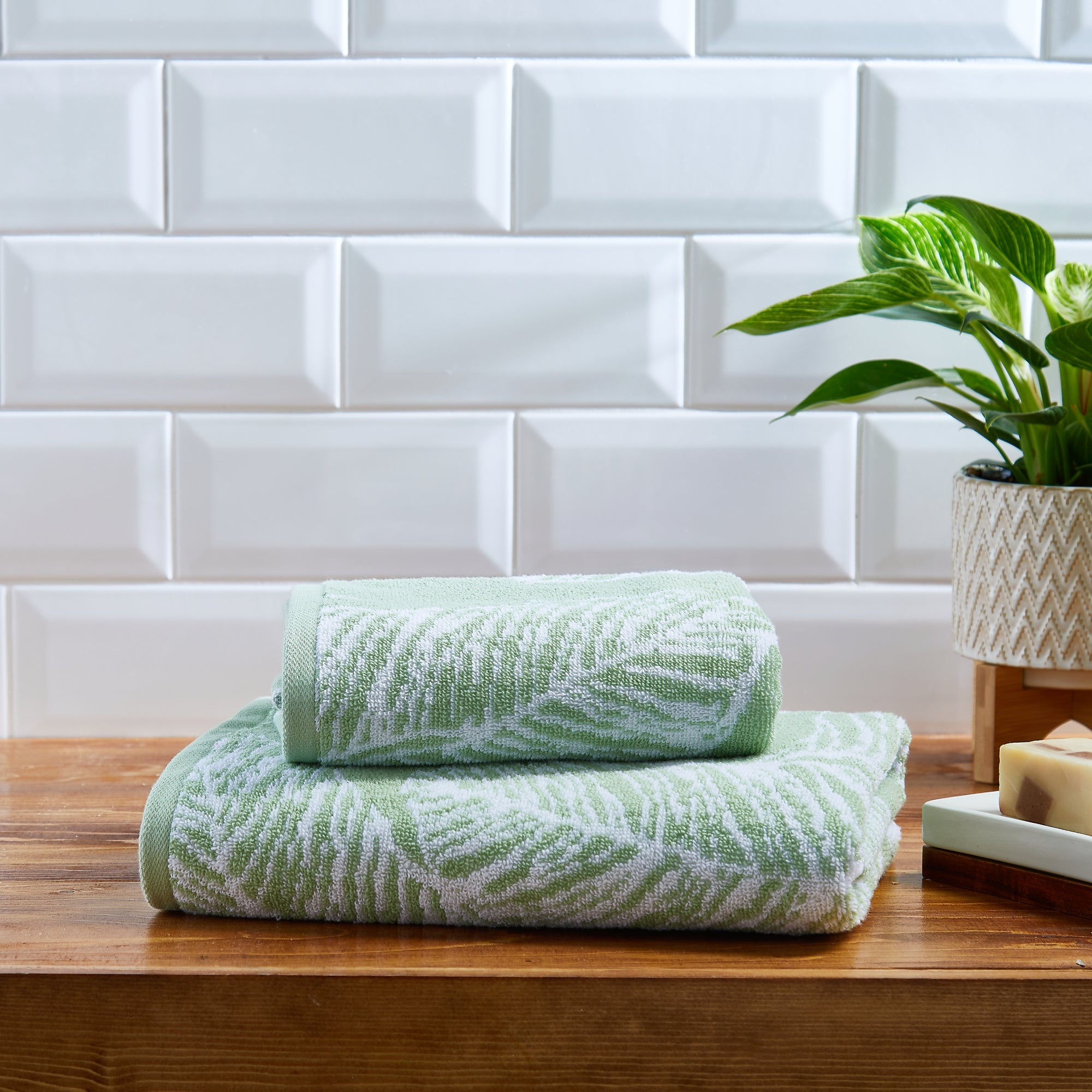 Fusion - Matteo - Bath Towels - Khaki - 70x130 cm
