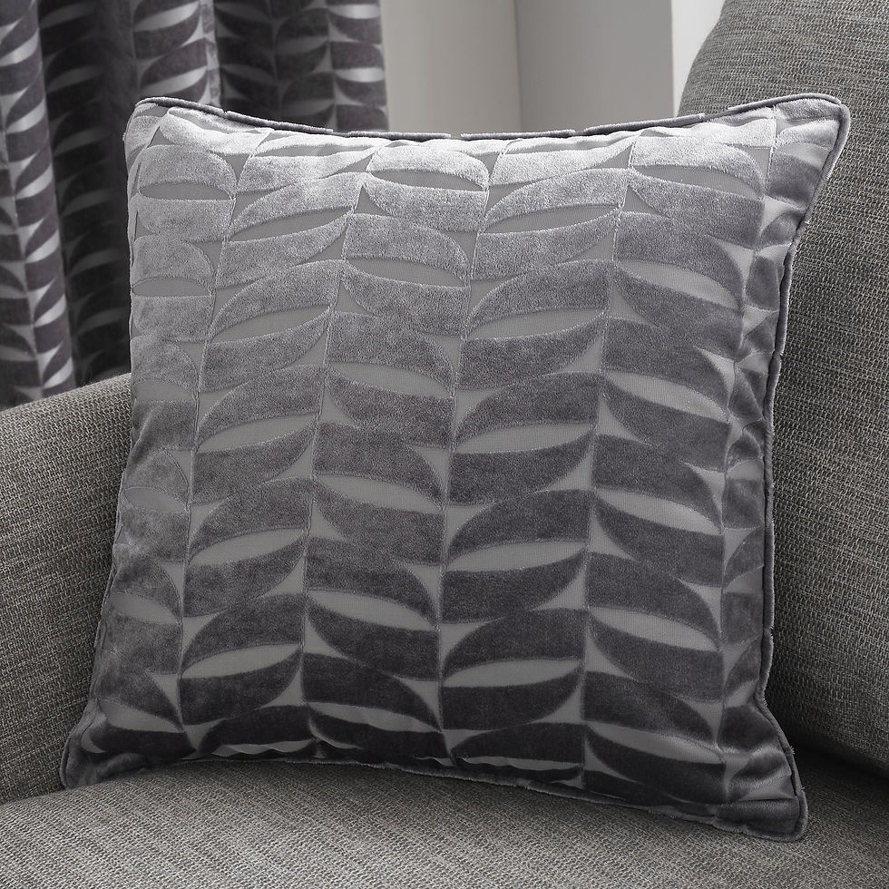 Curtina - Kendal - Cushion Cover - Charcoal - 43x43cm