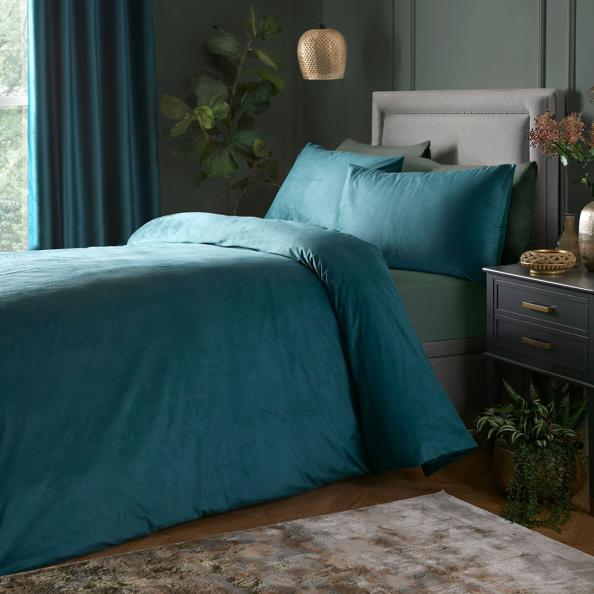 Laurence Llewelyn-Bowen - Montrose - Duvet Cover Set - Teal