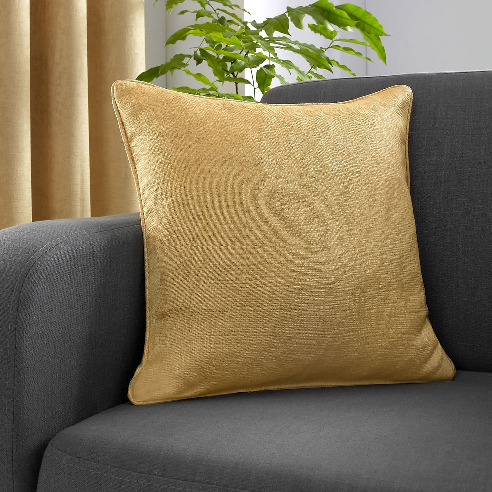 Fusion - Strata - Filled Cushion - Ochre - 43x43cm