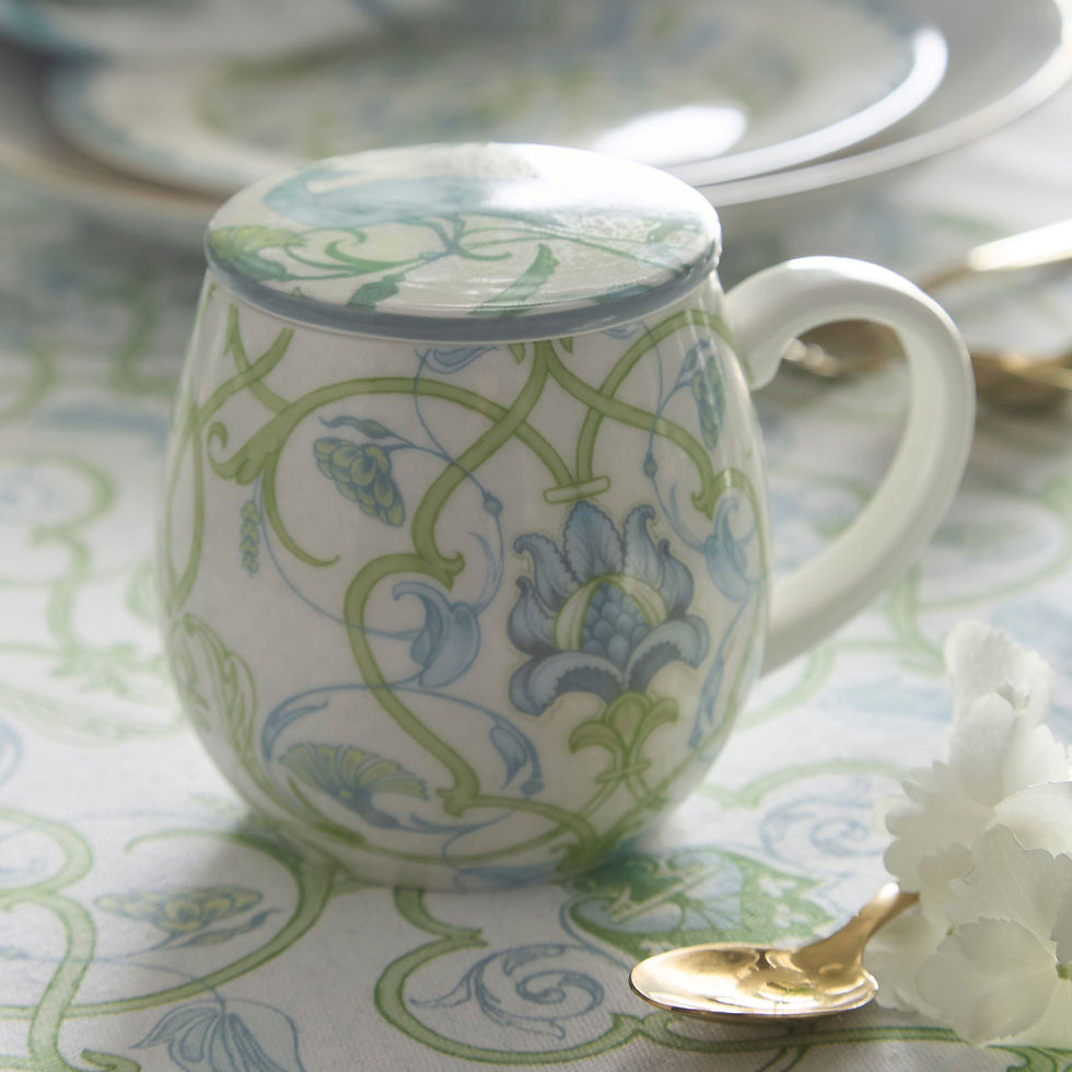 Laurence Llewelyn-Bowen - Palm Court Mug with Lid in Multicolour