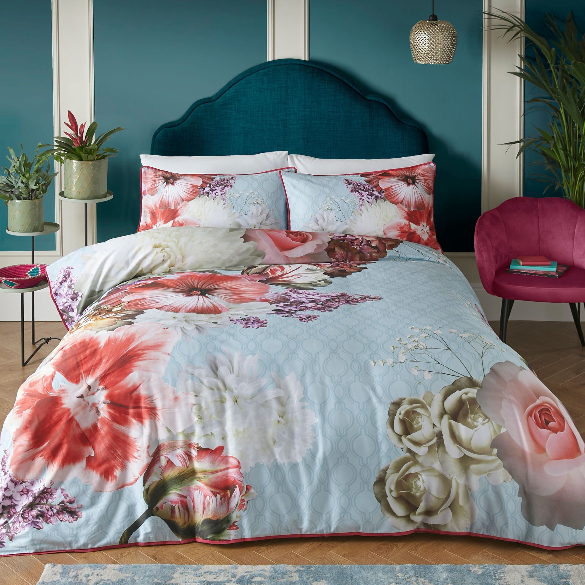 Laurence Llewelyn-Bowen - Mayfair Lady - Duvet Cover Set - Blue - Double