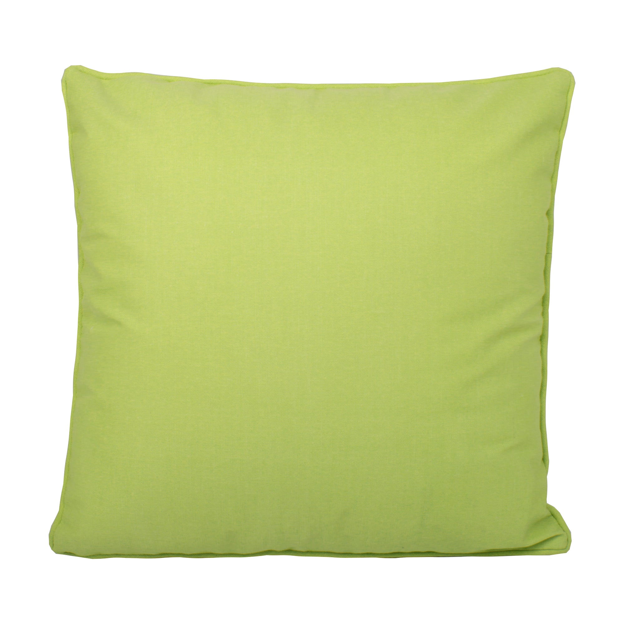 Fusion - Plain Dye - Cushion Cover - Lime - 43x43cm