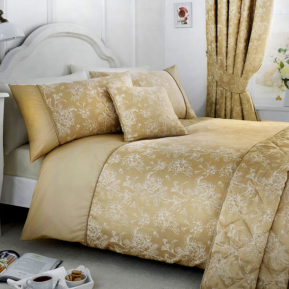 Dreams & Drapes - Jasmine - Duvet Cover Set - Champagne