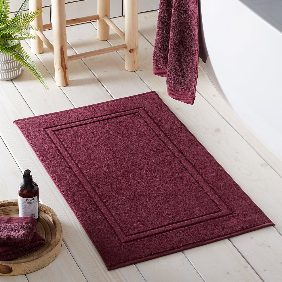 Drift - Abode Eco - Bath Mats - Claret - 50x80 cm