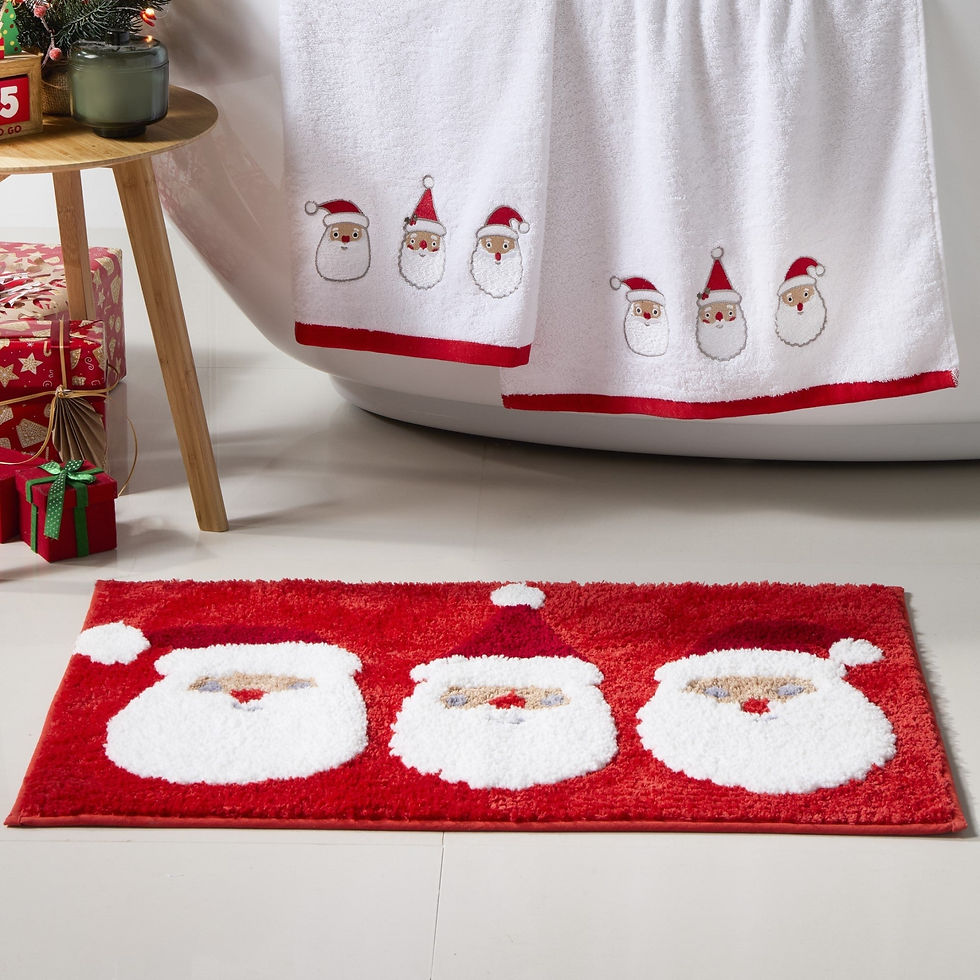 Bedlam - Jolly Santa - Bath Mats - Red - 50x80 cm