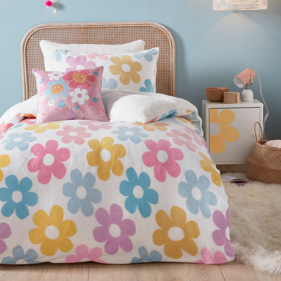Bedlam - Retro Flower - Duvet Cover Set - Multi - Single