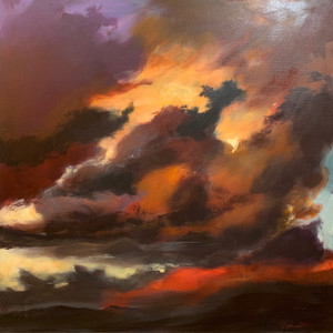 Title: ‘Storm’s a comin’’
Medium: Acrylic on canvas
Size: 64cm X 64cm
Painting: $1,600
Print: $375 Free freight worldwide