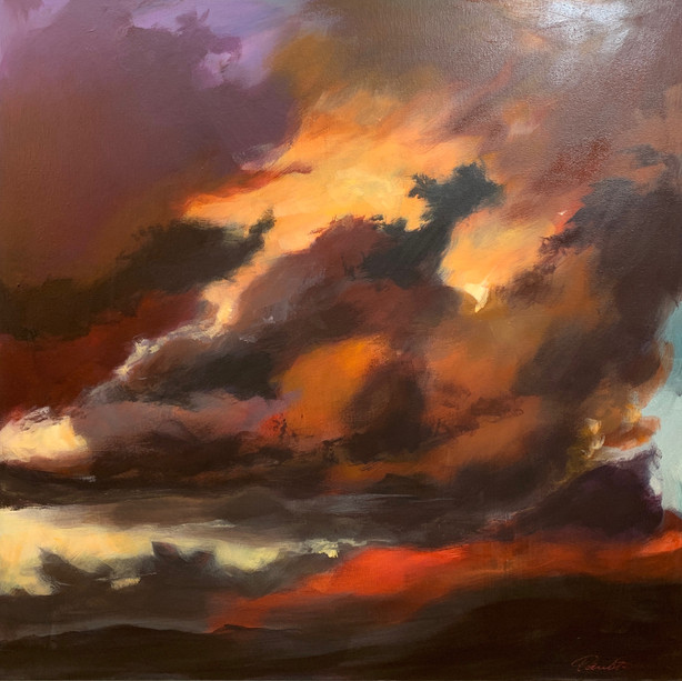 Title: ‘Storm’s a comin’’
Medium: Acrylic on canvas
Size: 64cm X 64cm
Painting: $1,600
Print: $375 Free freight worldwide