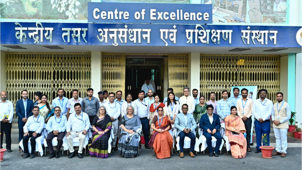 केंद्रीय वस्तर सचिव का रांची दौरा, सीएसबी-केन्द्रीय तसर अनुसंधान एवं प्रशिक्षण संस्थान का लिया जायजा