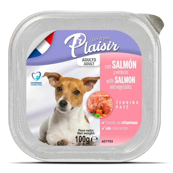 Paté Salmón Verduras Alimento Húmedo Perro 100 gr.