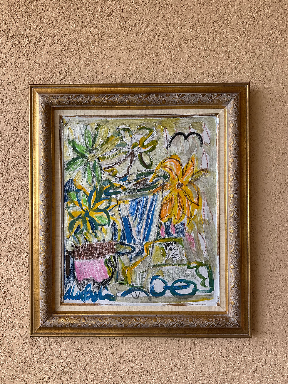 Original mixed media painting (28inch x 32inch) 