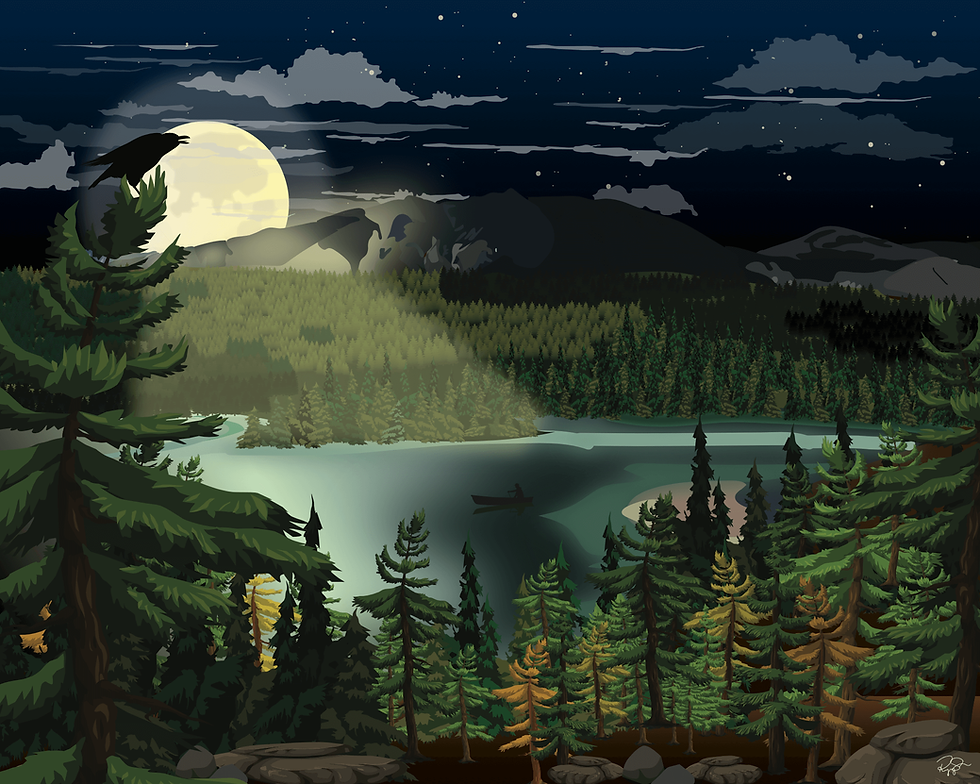 Thumbnail: An evening at Emerald Lake, YT - 8x10