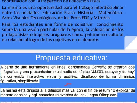 Propuesta educativa interactiva  del Panathlon para el abordaje de los JJ.OO.