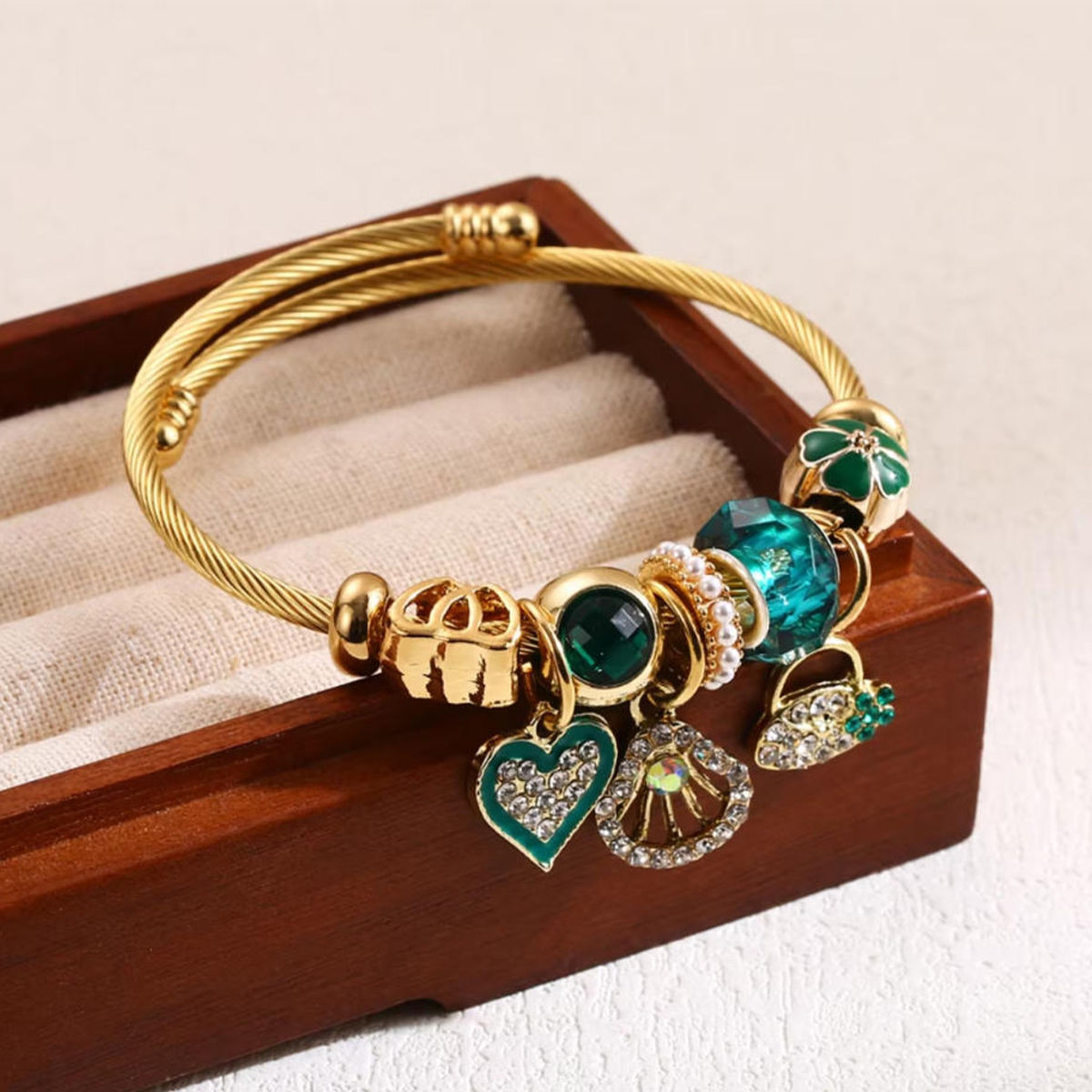 1PC Women's Fashion Pan Family Multi Element Beaded Bracelet Jewelry Accessories