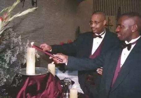 TWO SOUTH AFRICAN GAY PASTORS TIE THE KNOT IN HOLY MATRIMONY.