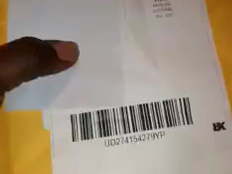 AN UNKNOWN PERSON SENT A MYSTERIOUS FACE MASK TO A LADY THOUGH THE MAIL: