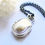 Thumbnail: Baroque Pearl Necklace in Silver with Gold Detail