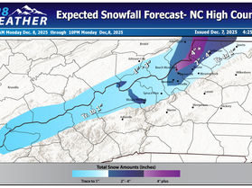 snow amounts for boone, beech mountain, avery county, watauga county