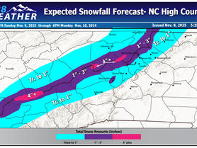 Predictions for the Upcoming Snowfall: Boone, Beech Mountain, NC High Country.