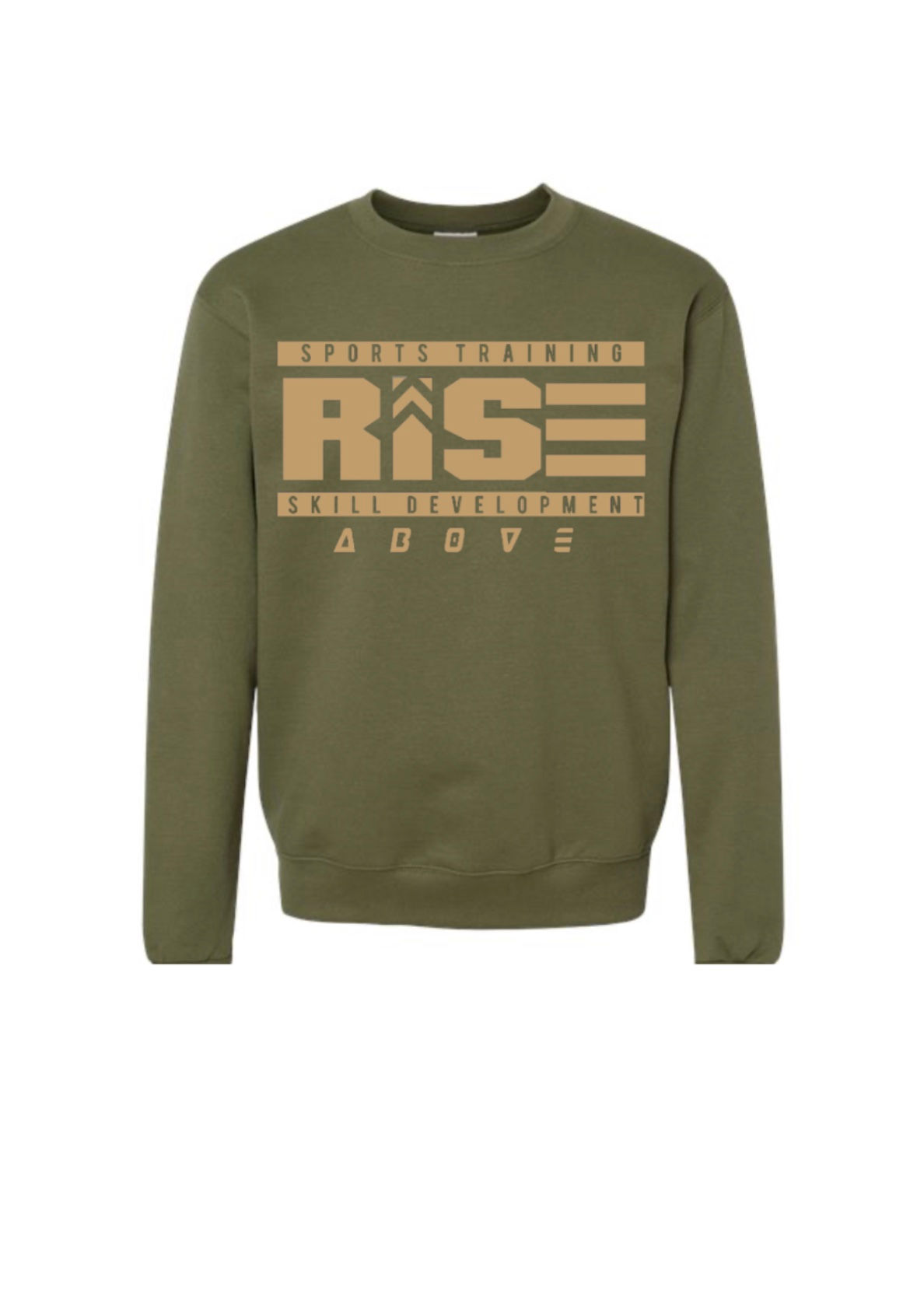 Unisex Olive Green Crewneck Sweatshirt