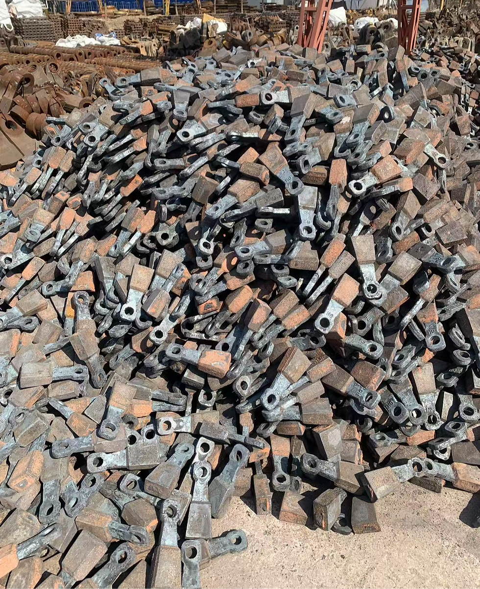 High-Volume Stock of Hammers Ready for Cement Processing