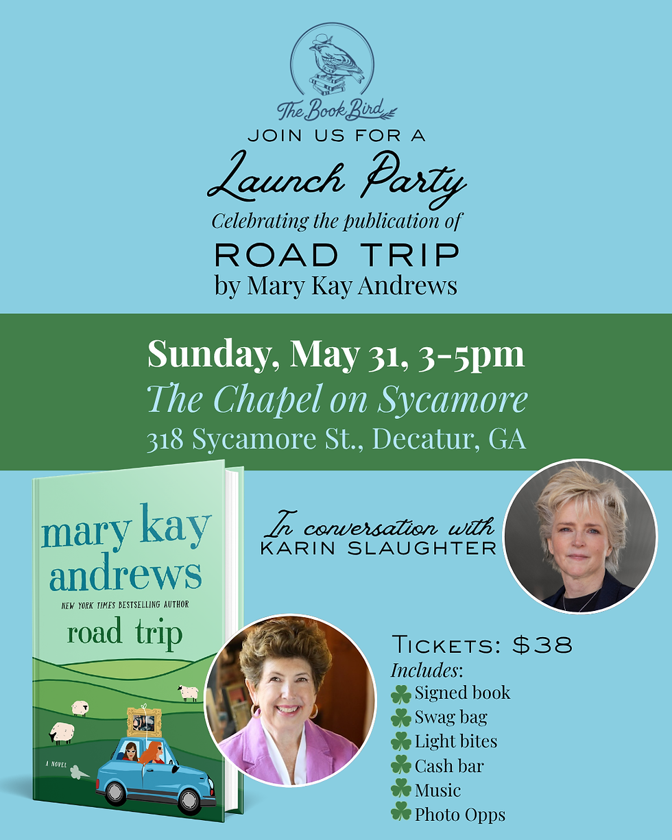 Book Launch: ROAD TRIP by Mary Kay Andrews