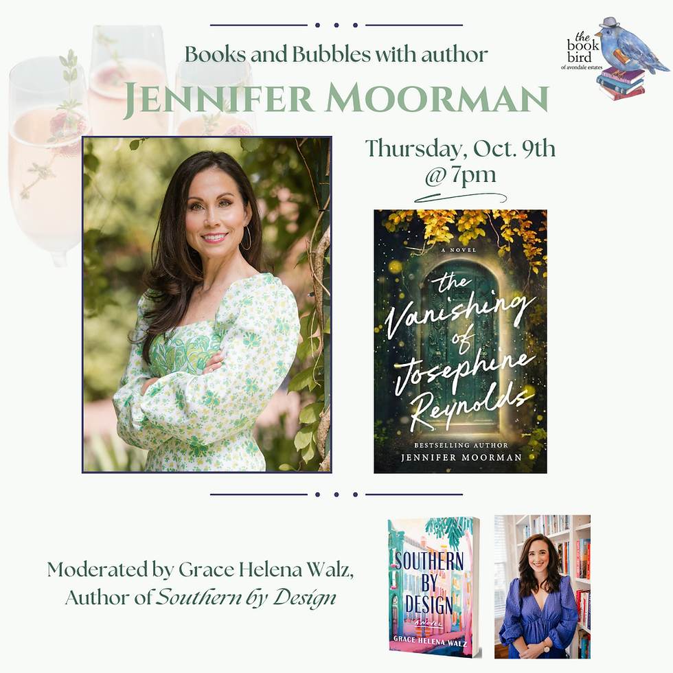 Books and Bubbles with Jennifer Moorman, moderated by Grace Helena Walz