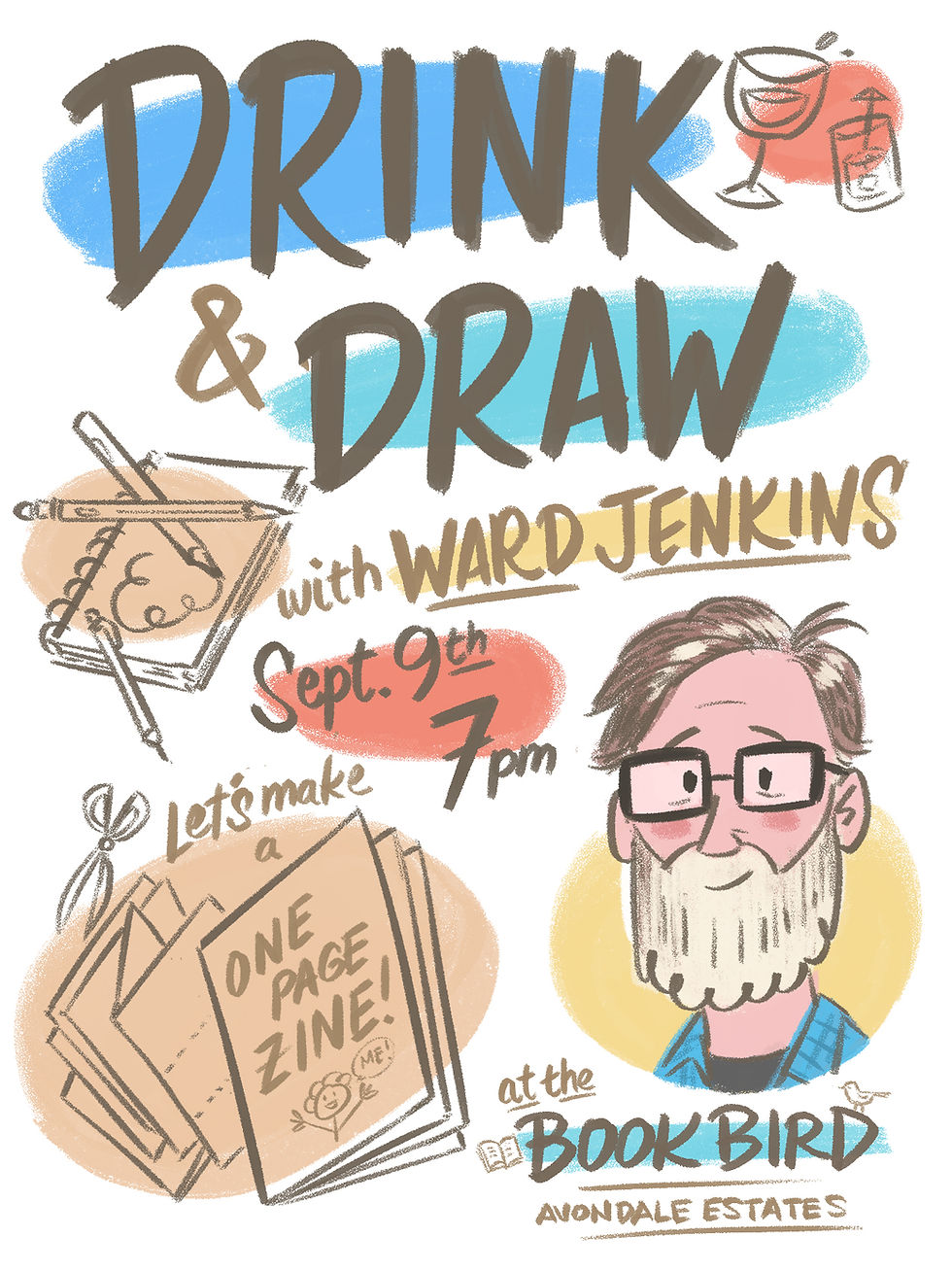 Drink & Draw with Illustrator Ward Jenkins