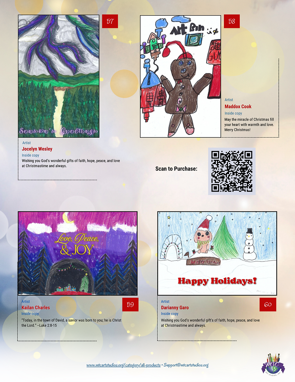 Thumbnail: Student Designed Christmas Card Catalog page 15