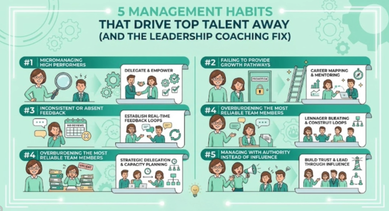 Stop losing your best employees. Learn how management habits that drive top talent away can be fixed with Maxwell Leadership Certified coaching.