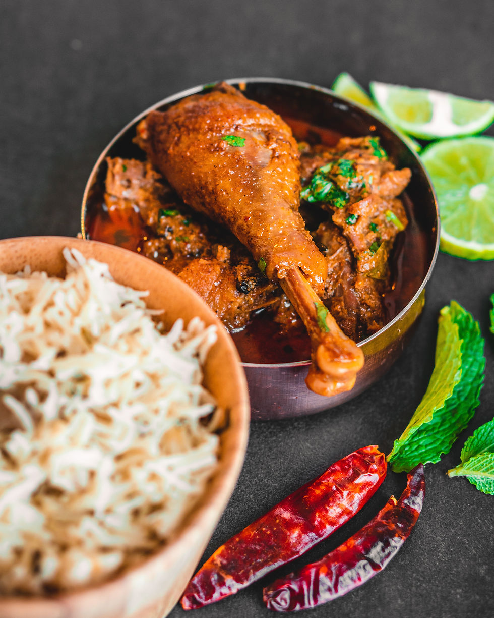 Tikka masala with rice