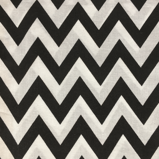 Tissu chevron noir