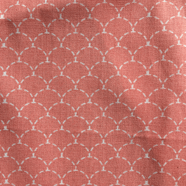 Tissu vague corail