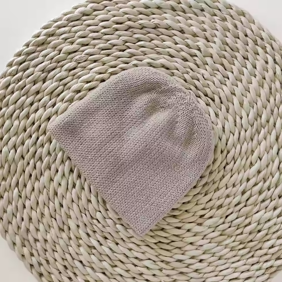 Thumbnail: Pearled Ivory Merino Wool Baby Hat | Newborn Hat for Hospital Bag & Baby Shower