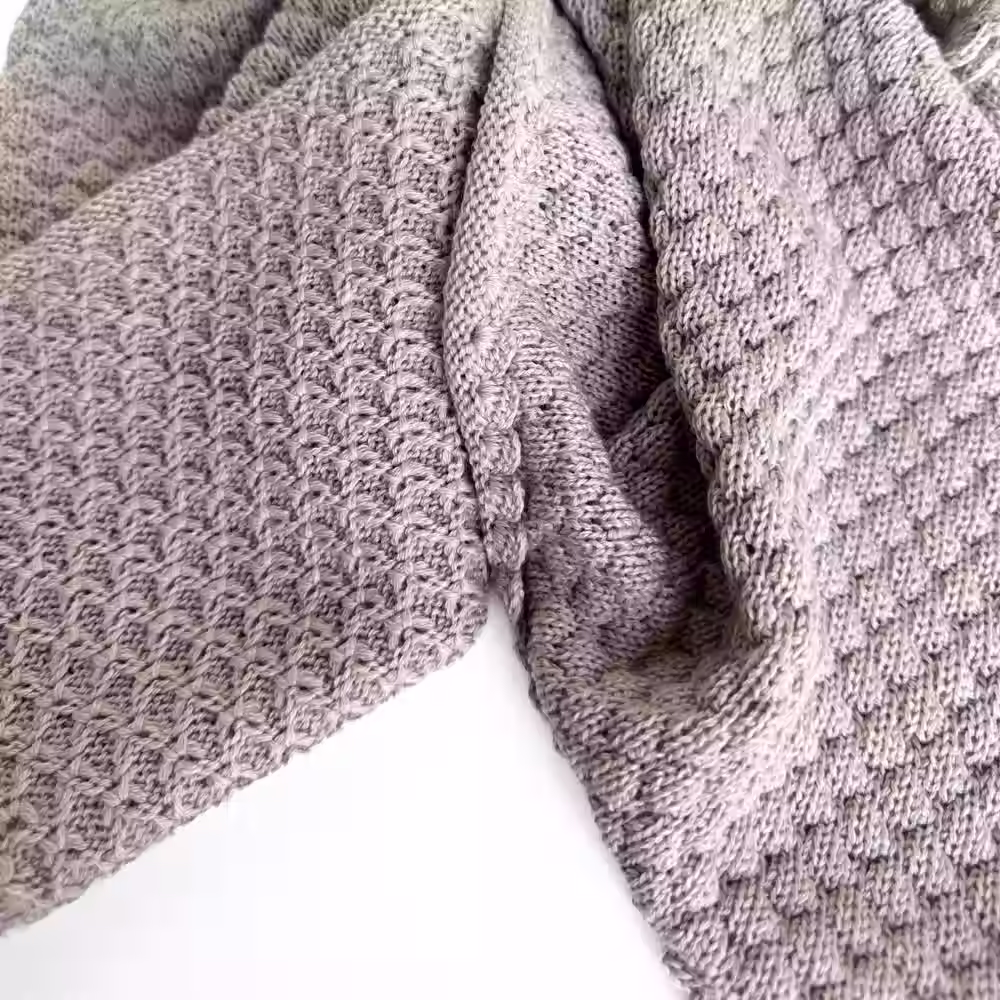 Merino Wool Baby Blanket | Cosy Knitted Pram & Crib Blanket for Newborns